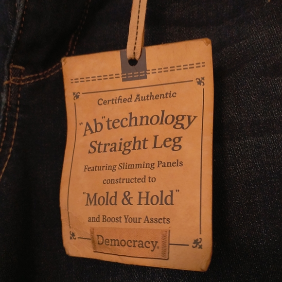 Democracy Women's Deep Indigo Straight Leg Jeans - Picture 3 of 6